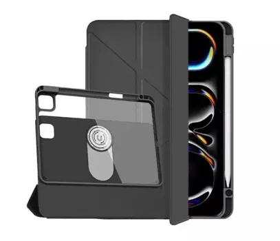 Чехол-книжка WIWU 360° Rotation Magnetic Protection Case для Apple iPad Air 13 (2024)/Air 13 (2025) (полиуретан с подставкой) (черный)