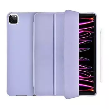 Чехол-книжка WIWU Classic II Case для Apple iPad 10 (2022)/iPad 11 (2025) (полиуретан с подставкой) (GF-02) (фиолетовый)