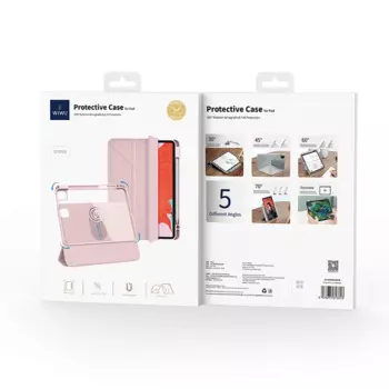 Чехол-книжка WIWU Rotating Magnetic Case 360° для Apple iPad 10.9 2020/Air 11 2024/Air 11 (2025) (полиуретан с подставкой) (розовый)
