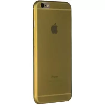 Чехол-накладка 0.5mm для Apple iPhone 6/6S силиконовый (прозрачно-золотой)