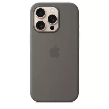 Чехол-накладка Apple Silicone Case with MagSafe для iPhone 16 Pro (Stone Gray) (MYYL3)