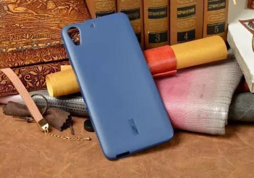 Чехол-накладка Cherry для HTC Desire 728 силиконовый матовый (синий)