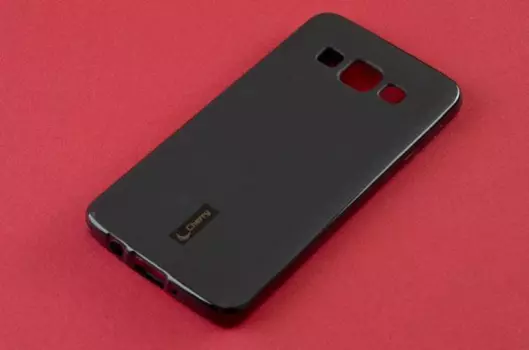 Чехол-накладка Cherry для Samsung Galaxy A3 SM-A300 силиконовый матовый (черный)