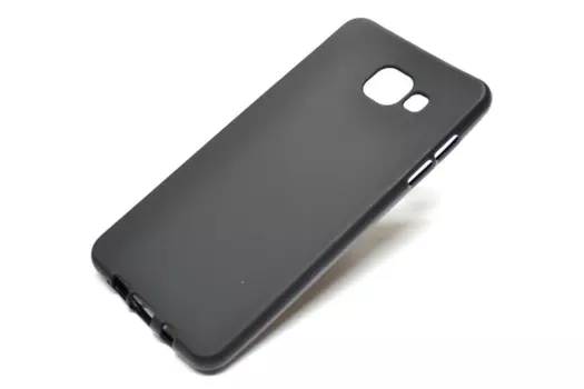 Чехол-накладка Cherry для Samsung Galaxy A5 SM-A500 силиконовый матовый (черный)