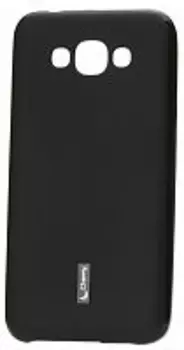 Чехол-накладка Cherry для Samsung Galaxy E7 SM-E700 силиконовый матовый (черный)