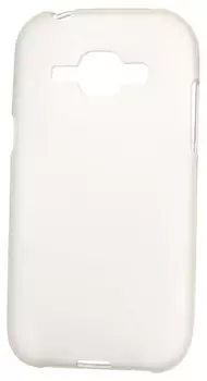 Чехол-накладка Cherry для Samsung Galaxy J1 (2016) J120F силиконовый матовый (белый)
