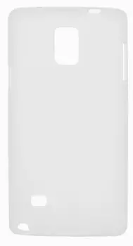Чехол-накладка Cherry для Samsung Galaxy Note 4 силиконовый матовый (белый)