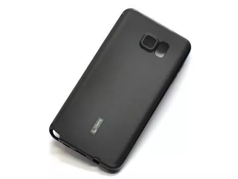 Чехол-накладка Cherry для Samsung Galaxy Note 5 (SM-N920) силиконовый (черный)