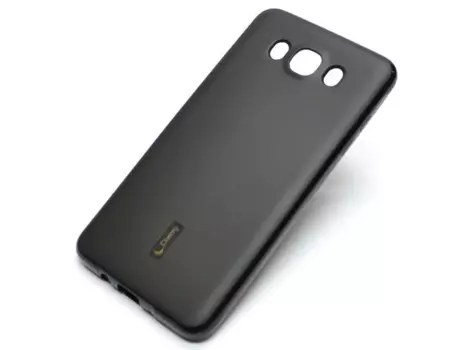 Чехол-накладка Cherry для Sony Xperia J7(2016)/J710F силиконовый матовый (черный)
