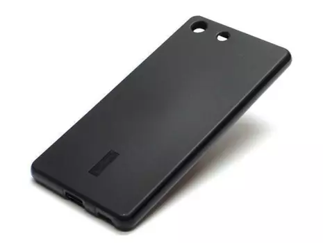 Чехол-накладка Cherry для Sony Xperia M5 силиконовый матовый (черный)