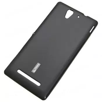Чехол-накладка Cherry для Sony Xperia С3 силиконовый матовый (черный)