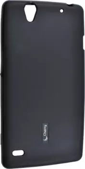 Чехол-накладка Cherry для Sony Xperia С4 силиконовый матовый (черный)