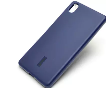 Чехол-накладка Cherry для Sony Xperia X Performance силиконовый матовый (синий)