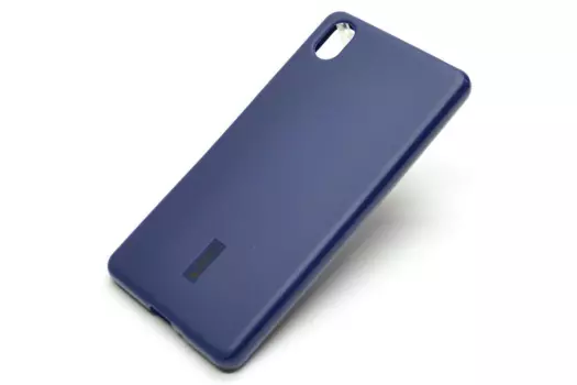 Чехол-накладка Cherry для Sony Xperia X силиконовый матовый (синий)