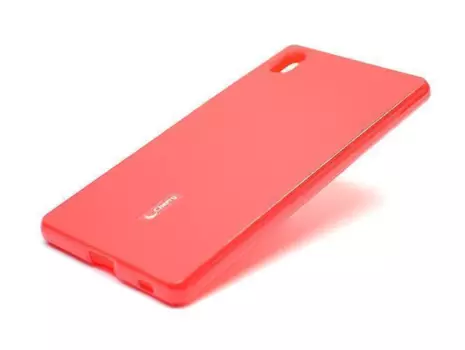 Чехол-накладка Cherry для Sony Xperia Z4/ Z3+/ Z3 Plus силиконовый матовый (красный)