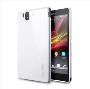 Чехол-накладка Cherry для Sony Xperia Z силиконовый матовый (голубой)