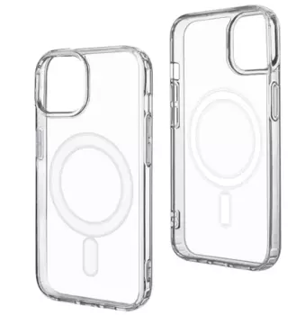 Чехол-накладка Clear Case Magsafe для iPhone 15 пластиковый (прозрачный)