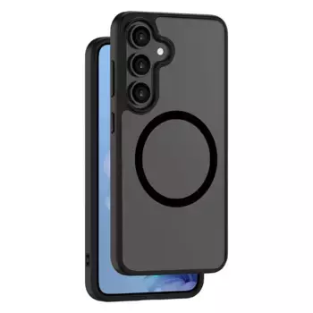 Чехол-накладка Deppa Silk Frost Magsafe (D-84263) для Samsung Galaxy S25 пластиковый матовый (черный)