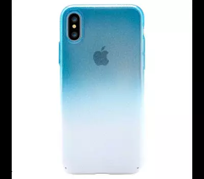 Чехол-накладка Devia Amber case для Apple iPhone X/Xs силиконовый (Blue)