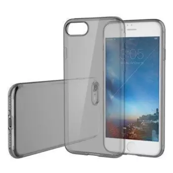 Чехол-накладка для Apple iPhone 7/8/SE(2020) силиконовый (прозрачно-черный)