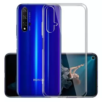Чехол-накладка для Huawei Nova 5T силиконовый (прозрачный)