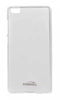 Чехол-накладка для Huawei P8 силиконовый (прозрачно-черный)