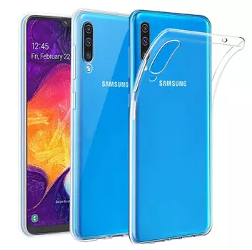 Чехол-накладка для Samsung Galaxy A50 (2019) SM-A505 силиконовый (прозрачный)