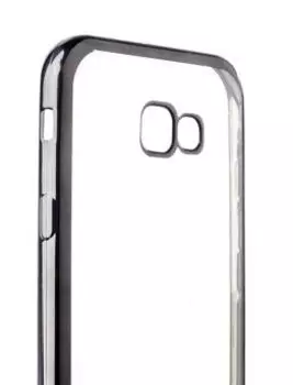 Чехол-накладка для Samsung Galaxy A7 (SM-A700) силиконовый (прозрачно-черный)