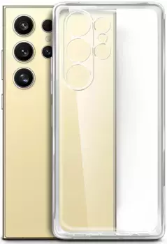 Чехол-накладка для Samsung S24 Ultra силиконовый (прозрачный)