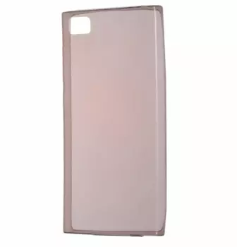 Чехол-накладка для Xiaomi Mi3 силиконовый (прозрачно-черный)