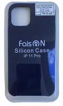 Чехол-накладка FaisON Silicone Case для Apple iPhone 11 Pro (темно-синий)