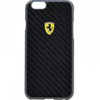 Чехол-накладка Ferrari Formula Real Fiber Carbon для Apple iPhone 6 Plus/6S Plus (Black)