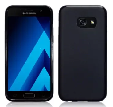 Чехол-накладка Fono для Samsung Galaxy A3 (2017) SM-A320 силиконовый матовый (черный)