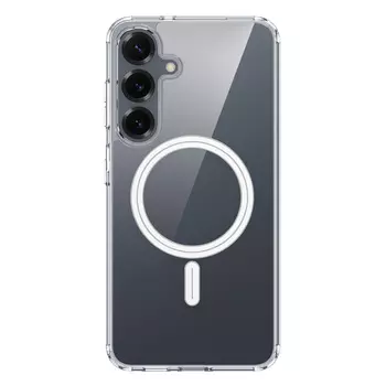 Чехол-накладка Gel Crystal Magsafe (D-84262) для Samsung Galaxy S25 пластиковый (прозрачный)