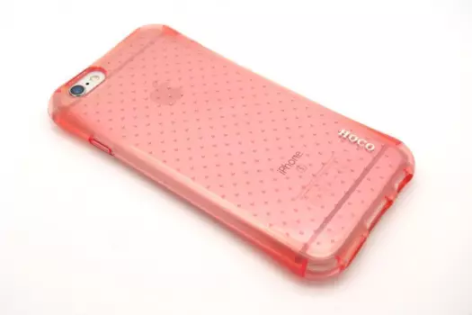 Чехол-накладка Hoco Armor Series для Apple iPhone 6/6S силиконовый (прозрачно-розовый)