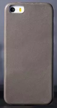 Чехол-накладка Hoco Flash Series для Apple iPhone SE/5S/5 кожаный серый