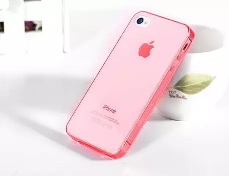 Чехол-накладка Hoco Ultra Thin Case для Apple iPhone 4/4S пластик (красный)