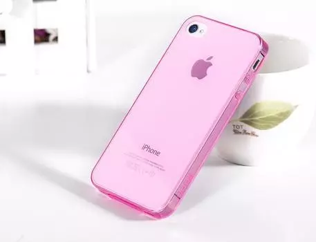 Чехол-накладка Hoco Ultra Thin Case для Apple iPhone 4/4S (розовый)