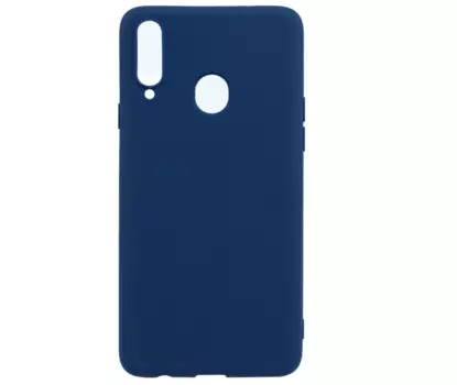 Чехол-накладка InterStep Soft Feeling для Samsung Galaxy A20 силиконовый (синий)