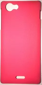 Чехол-накладка JZZS Leather для Sony Xperia J (ST26i) (коралловый)