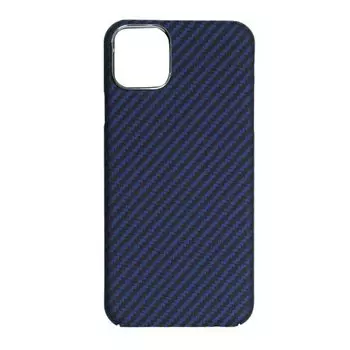 Чехол-накладка K-Doo Kevlar Case для iPhone 13 Pro карбоновый (черно-синий в полоску)