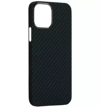 Чехол-накладка K-Doo Kevlar Case для iPhone 14 Plus карбоновый (черно-синий в полоску)