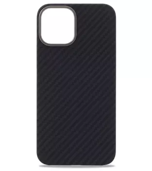 Чехол-накладка K-Doo Kevlar Case для iPhone 14 Plus карбоновый (черно-серый в полоску)
