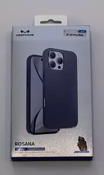 Чехол-накладка Keephone Rosana Magsafe для Apple iPhone 16 Pro Max силиконовый (серый)