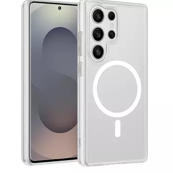 Чехол-накладка Keephone X-Crystal MagSafe для Samsung Galaxy S25 Ultra пластиковый (прозрачный)