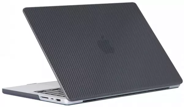 Чехол-накладка Kzdoo Air Carbon для Macbook Air 13.6" (2022) пластиковый (черный)