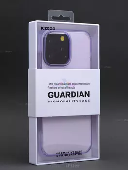 Чехол-накладка Kzdoo Guardian Case для iPhone 14 Pro Max пластиковый (прозрачно-фиолетовый)