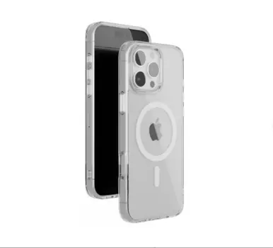 Чехол-накладка Kzdoo Iceguard Magsafe для iPhone 16 Pro Max пластиковый (прозрачный)