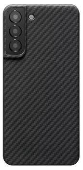 Чехол-накладка Kzdoo Keivlar Case для Samsung Galaxy S23+ карбоновый (черно-серый в полоску)