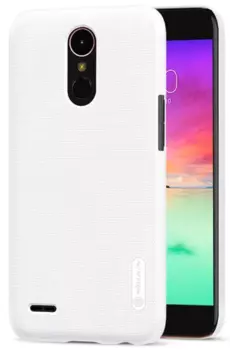 Чехол-накладка Nillkin Frosted Shield для LG K10 (K410/K420/K430) пластиковый (белый)